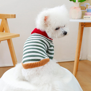 PETCIRCLE Pet Circle - Pet <b>Clothes</b>, Dog and <b>Cat</b> Apparel, Colorful Retro Striped Sweaters - Product Image 1