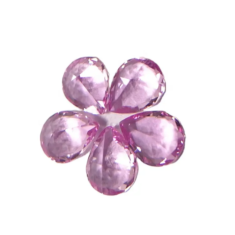 Драгоценные камни ruby 2 # niel, синтетические рассыпчатые сапфиры, корундовый камень, каплеобразный драгоценный камень, розовый сапфир
