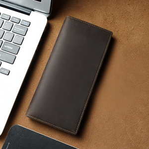 Tiding Vintage Custom Genuine Leather Men <strong>RFID</strong> Protection Blocking <strong>Wallet</strong> Slim Long Leather <strong>Wallet</strong> - Product Image 1