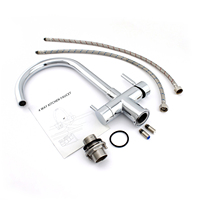 4 en 1 Triple robinet pour robinet d'eau chaude froide filtrée pétillante rubinetti 4 vie