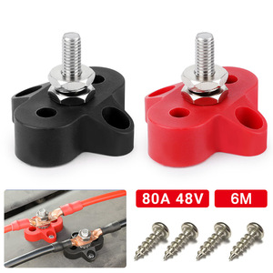 CNSPEED Screw <b>Terminals</b> 80A 48V 6M For Yachts Cars RVs Ships Modified Vehicles - Product Image 1