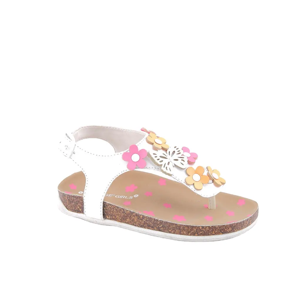 Lovely butterfly kids sandal flowers belt princess girls shoes