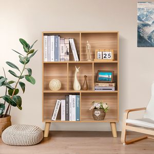 Estante de madera para guardar libros, estantería sencilla para sala de estar, estante de almacenamiento que ahorra espacio para apartamentos pequeños - Product Image 1