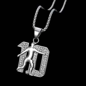 Luxury 925 Sterling <b>Silver</b> Moissanite Iced Out Hip Hop Diamond Pendant for Men Women Rapper Style Bling Fashion Jewelry Necklace - Product Image 1