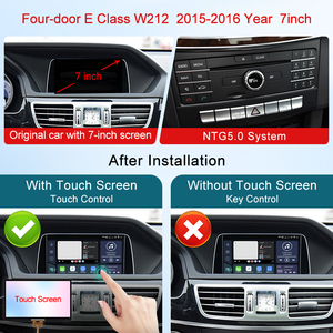 เครื่องเล่นเสียงติดรถยนต์ HFmidia รองรับ Wireless CarPlay และ Android Auto พร้อมฟังก์ชั่นควบคุมหน้าจอสัมผัส สำหรับรถยนต์ Mercedes Benz E Class W212 NTG5.0 - Product Image 2