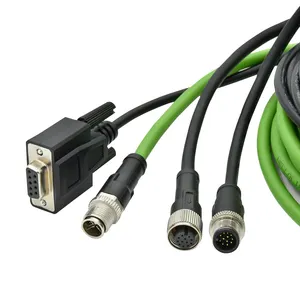 Toptan 3 4 5 6 8 12 17 pin A B D kodu erkek dişi m5 m8 m12 m16 su geçirmez kablo konnektörleri