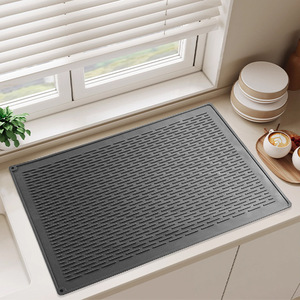 Cross-border Explosion Kitchen Countertop <b>Silicone</b> <b>Drain</b> <b>Mat</b> Dustproof Heat Insulation Non-slip Anti-scalding Wear-resistant - Product Image 2
