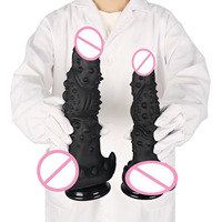 Dildo et plug anal texturés et massants unisexes pour le périnée, avec design étanche et base à forte succion - Jouet sexuel pour adultes