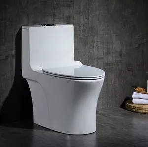Siphonic Inodoro Ceramic Sanitary Ware Bathroom Siphonic 1 Piece Toilet 300mm Wc S-trap Water Closet Toilet Bowl