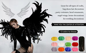 オンドリの尾の羽毛天然染料衣装装飾 - Product Image 5