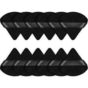 Poudre douce noire en forme de Triangle, maquillage doux en peluche, poudre libre, maquillage pour fond de teint, fard à joues bronzant - Product Image 1