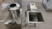 Commerciële aardappelsnijmachine voor frieten, hoge snelheid, stabiel snijden voor snackvoedselverwerkingsbedrijven