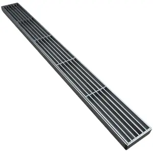 304 Stainless Steel Grating Cover Plate Grid Plate Plug-in Toothed Steel Grating Stainless Steel Drainage Ditch Cover Plate