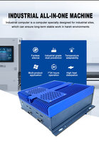 Mini PC Industrial Huiyuan para Riel DIN, Intel Core Ultra5/7 Serie 125U, Sin Ventilador, Integrado, Doble LAN, X86, Carcasa de Aluminio