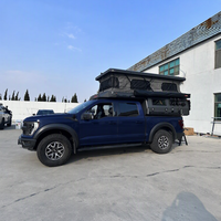 Remorque de camping tout-terrain 4x4 moderne, pliable, imperméable, en aluminium léger, avec échelle