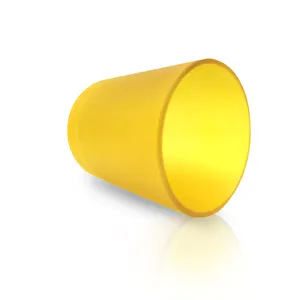 Frascos de vidro vazios amarelos foscos para velas, recipiente luxuoso com logotipo personalizado de 210ml, 300ml e 420ml com tampa para velas