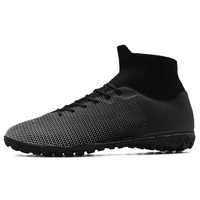 Combinaison libre de couleurs, chaussures de sport de football noires pour hommes, chaussures de football AG pour terrain synthétique, chaussures de football NAIKEWAY
