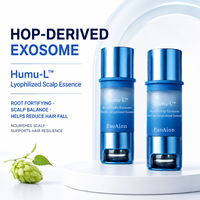 Sérum capillaire aux exosomes de houblon en poudre lyophilisée 300mg 6ml – Lot de 7 kits lyophilisés à double chambre anti-chute et fortifiant pour les racines