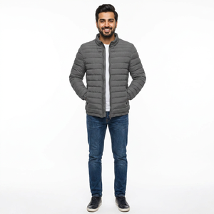 Doudoune matelassée épaisse pour homme, nouvelle collection hiver, en polyester et duvet de canard, coupe classique - Product Image 1