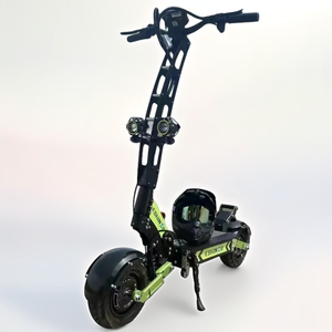 Scooter Eléctrico Todoterreno Negro y Verde de 11 Pulgadas, 60V, 30Ah/40Ah, 6000W, Motor Dual, Alcance de 38-75 Millas, para Adultos, con Certificación CE - Product Image 2