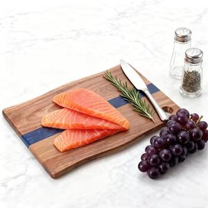 <span class=keywords><strong>Planche</strong></span> à découper élégante en bois d'acacia et résine époxy, pour fruits, légumes, fromages - Product Image 5