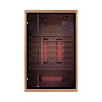 Sauna Inframerah Jauh untuk 2 Orang dengan Spektrum Penuh dan Pemanas Panel Karbon