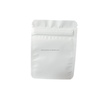 Sac en Mylar imprimé personnalisé 3.5g pour produits alimentaires, anti-odeur, emballage noir mat avec fermeture à glissière, mini pochette plate, sac en aluminium avec fermeture éclair