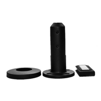 Pieu de sol conique moderne en acier inoxydable, résistant à la rouille, double taille, 8-12 mm, avec deux boulons de verrouillage hexagonaux, pour balcon d'appartement sans cadre