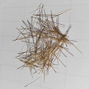 Alternative de barres d'armature à haute résistance en microfibres d'acier revêtues de cuivre pour la construction de ponts de murs rideaux de palplanches - Product Image 2
