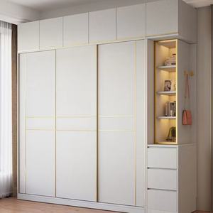 Armoire coulissante de luxe légère 2022 pour chambre à coucher, mobilier de maison, montage simple, grande armoire à portes coulissantes - Product Image 2