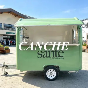 Remorque alimentaire mobile entièrement équipée avec barre de remorquage résistante à la rouille pour café, bonbons, burgers et restauration rapide - Product Image 1