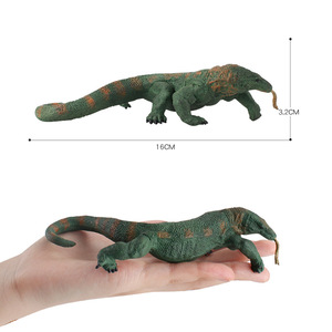 -Simulación de Vida Silvestre Komodo dragón modelo reptil lagarto plástico sólido estático juguete para niños - Product Image 5