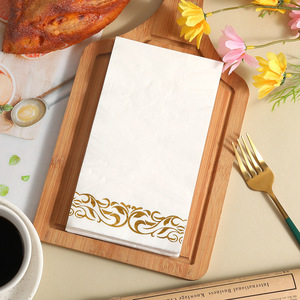 Gold-stamped napkins, premium dust-free <b>paper</b>, high-end disposable <b>paper</b> towels for hotels and restaurants, cross-border - Product Image 2