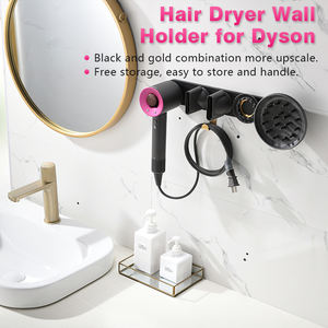 Soporte para <span class=keywords><strong>secador</strong></span> <span class=keywords><strong>de</strong></span> <span class=keywords><strong>pelo</strong></span> montado en la pared, nueva actualización <span class=keywords><strong>de</strong></span> aleación <span class=keywords><strong>de</strong></span> aluminio, soporte para <span class=keywords><strong>secador</strong></span> para <span class=keywords><strong>Dyson</strong></span>, baño, hogar - Product Image 5