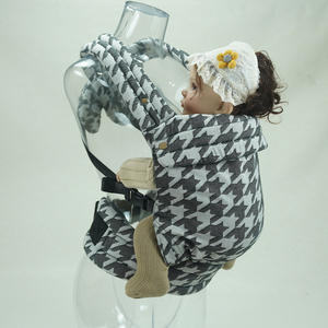 Porte-bébé ergonomique <span class=keywords><strong>de</strong></span> luxe en coton et lin, à dissipation thermique, doux, facile à ranger, capacité 15 kg - Product Image 2