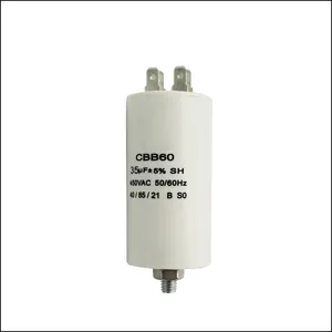 Condensador de corriente alterna con motor seco cbb60, 30uF/60uF/80uF, 450V