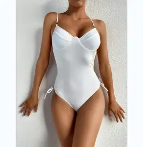 Hot sale sexy girl beach wear bikini one piece swimsuit for slim women