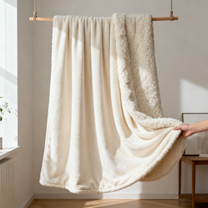 Tùy Chỉnh Bán Buôn Lông Cừu Chăn Cao Cấp Sang Trọng Flannel Vua Kích Thước Mùa Đông Giường Chăn Cho Khách Sạn Nhà - Product Image 3