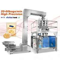 Machine d'emballage multifonctionnelle la plus vendue en Thaïlande, machine Doypack pour l'emballage des boulettes de fromage avec logo sur l'étiquette