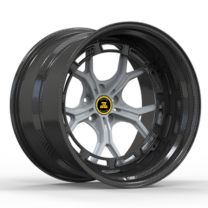 JZ คาร์บอนไฟเบอร์ฟอร์จแบบใหม่ ลายห้าก้าน สำหรับ Aventador SVJ 720S Gallardo SF90 458 488 Emira 570s-ปรับแต่งได้ - Product Image 2