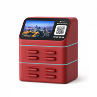 Stazione di Noleggio Power Bank con Codice QR Condiviso e Schermo Pubblicitario, 8 Slot, 4G/Wi-Fi, Portatile per Ricarica Laptop in Ristoranti e Bar