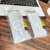 Étui de téléphone portable transparent en TPU acrylique magnétique avec recharge sans fil pour Samsung Galaxy S26 S25 S24 Ultra A07 A17 A56 A36