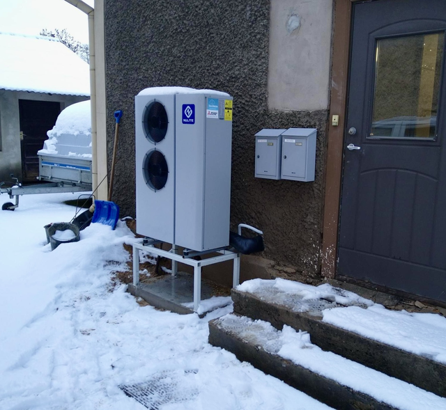 Fast Shipping R290 Air Heat Pump Manufacturer 8KW 12.5KW DC Inverter Heat Pump Water Heater Built-in 70L 80L Buffer Tank
