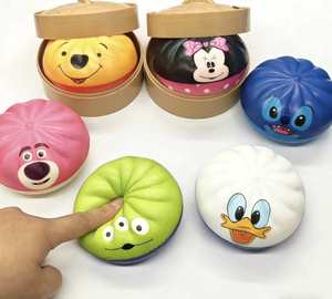 Pu Material Dumpling <b>Squishy</b> and Slow Rebound Buns Squeeze Toy for Kids 3+ - Product Image 3