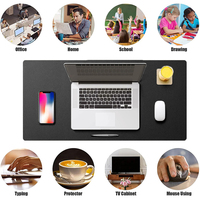 Tapis de souris et de clavier personnalisé pour jeux électroniques, antidérapant, en cuir, PVC, PU, épaisseur personnalisable 2 mm, 60x30 cm, forme personnalisée, pour bureau