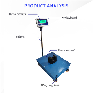 ميزان أرضي رقمي عالي الدقة من دينفين بسعة 300 كجم مع شاشة LED ومنصة من الفولاذ المقاوم للصدأ مع ضمان لمدة 3 سنوات، مناسب للسوبر ماركت والمطابخ - Product Image 2