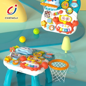 Marche-bébé 2 en 1 Table active Marche-bébé poussette Table d'apprentissage multifonction pas cher Jouet de marche-bébé avec musique - Product Image 4