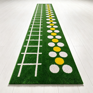 Tapis de gazon artificiel synthétique vert personnalisé, durable, résistant à l'usure, <span class=keywords><strong>pour</strong></span> <span class=keywords><strong>salle</strong></span> de sport, entraînement sportif et zones de <span class=keywords><strong>fitness</strong></span> intérieures et extérieures - Product Image 1