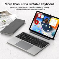 Clavier Bluetooth pliable en gros, rechargeable, compact, ultra-fin, multi-appareils, sans fil, pour tablettes