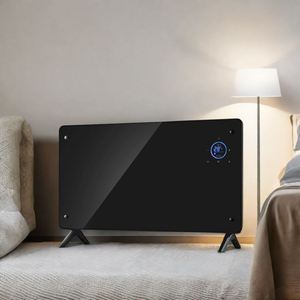 Elemento Riscaldante in Alluminio X <span class=keywords><strong>con</strong></span> Pannello in Vetro Montato a Parete, Protezione da Surriscaldamento - Product Image 4